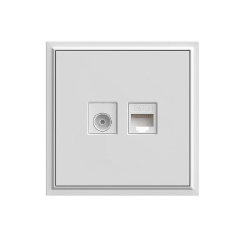 Ổ cắm điện thoại + TV K08 T234